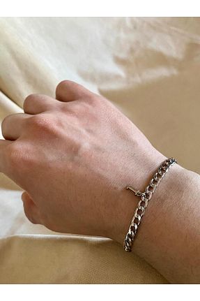 دستبند استیل (فولاد) متالیک زنانه استیل (فولاد) bijoux uniques - کد 896287210