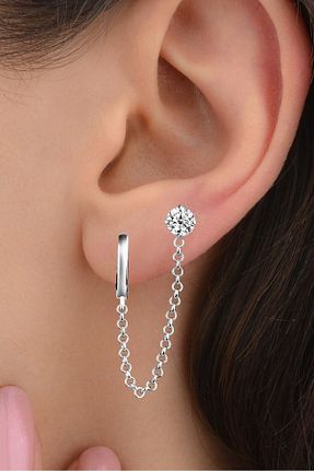 گوشواره نقره زنانه 925 عیار jelux silver - کد 790409948