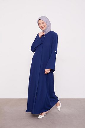 کلاه و ابایا سرمه ای زنانه پنبه ای Levidor - کد 896293302