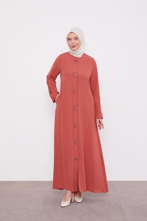 کلاه و ابایا نارنجی زنانه پنبه ای Levidor - کد 896293116