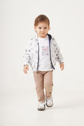 بادگیر و بارانی سفید بچه گانه پنبه ای Chicsy Baby - کد 897859806