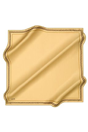 روسری طلائی پلی استر Aker - کد 896290760