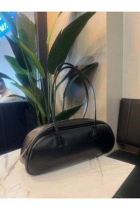 کیف دوشی مشکی زنانه چرم مصنوعی Detre - کد 896301213