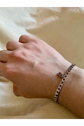 دستبند استیل (فولاد) متالیک زنانه استیل (فولاد) bijoux uniques - کد 896290834