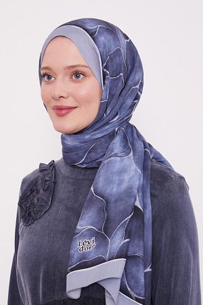شال آبی زنانه ویسکون Levidor - کد 896323843