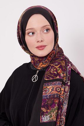 شال بنفش زنانه ویسکون Levidor - کد 896323531