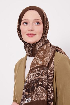 شال قهوه ای زنانه ویسکون Levidor - کد 896323412