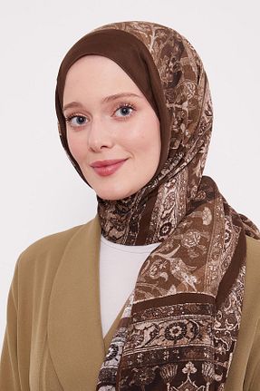 شال قهوه ای زنانه ویسکون Levidor - کد 896323412