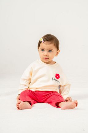 ست نوزادی صورتی بچه گانه پنبه ای Chicsy Baby - کد 897490733