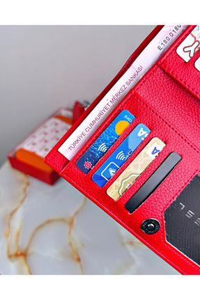 کیف پول قرمز زنانه سایز متوسط patideri - کد 896329711