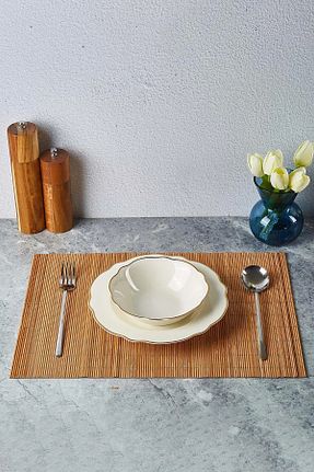 سرویس آمریکائی قهوه ای مستطیل Evsun Home Collection - کد 896328662