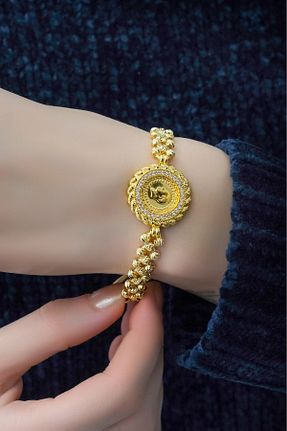 دستبند طلا زرد زنانه 8 عیار aytekgold - کد 216771769