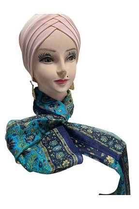 دستمال گردن سرمه ای ابریشم Gül Eşarp - کد 896335098