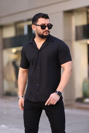 پیراهن مشکی مردانه رگولار Know - کد 896051578