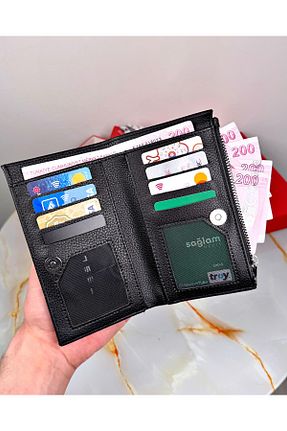 کیف پول مشکی زنانه سایز متوسط patideri - کد 896329703