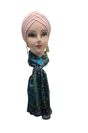 دستمال گردن سرمه ای ابریشم Gül Eşarp - کد 896335098