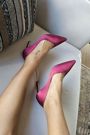 کفش کلاسیک زرشکی زنانه چرم خالص TOPUKLA - کد 898221403