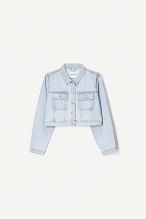 کت آبی زنانه اسلیم Bershka - کد 896345798