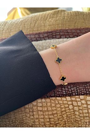 دستبند استیل (فولاد) مشکی زنانه استیل (فولاد) Asteria Jewelry - کد 866702138