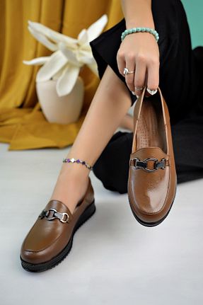 کفش کژوال قهوه ای زنانه چرم خالص Diego Carlotti - کد 860682009