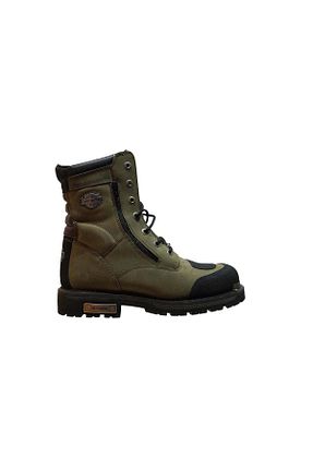 بوت / نیم بوت خاکی مردانه چرم خالص Harley Davidson - کد 51029007