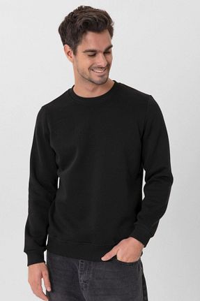 سوئیشرت مشکی مردانه چاپی Escetic - کد 900994753