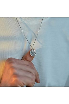 گردنبند نقره مردانه 925 عیار ipek silver - کد 896339419