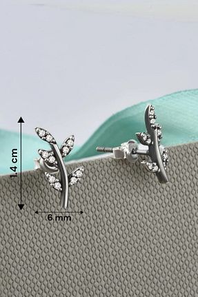 گوشواره نقره مشکی زنانه 925 عیار jelux silver - کد 309269183