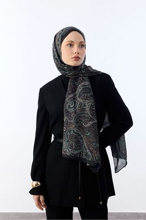 شال قهوه ای زنانه پنبه ای LYDIA SCARF - کد 896352051