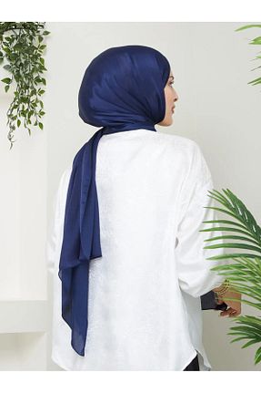 شال سرمه ای زنانه شیفون nacar çarşı - کد 896349710