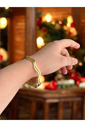 دستبند استیل (فولاد) متالیک زنانه استیل (فولاد) Pretty - کد 896353826