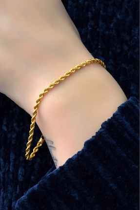 دستبند طلا زرد زنانه 8 عیار aytekgold - کد 249969946