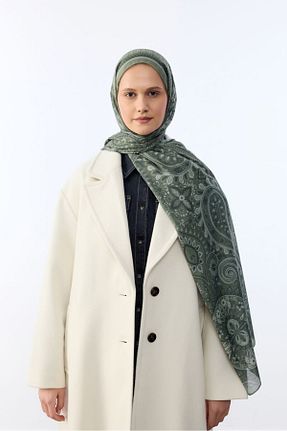 شال سبز زنانه پنبه ای LYDIA SCARF - کد 896357472
