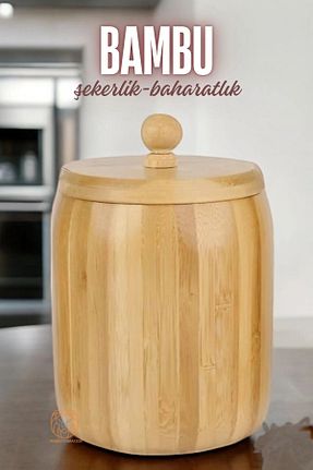 کوزه شیشه ای قهوه ای بامبو LaGabya - کد 896355915
