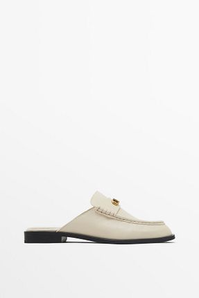 کفش کژوال سفید زنانه چرم خالص Massimo Dutti - کد 897517286
