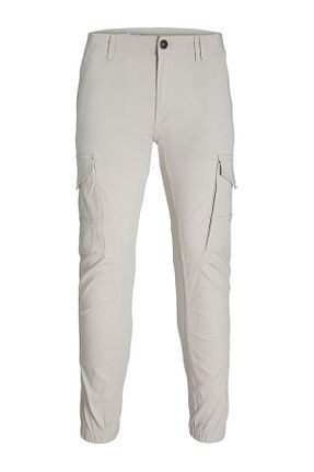 شلوار بژ مردانه پنبه - الاستین Jack & Jones - کد 665415442