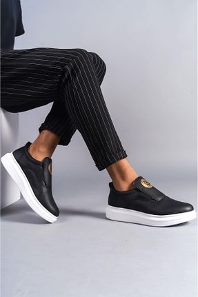 کفش کژوال مشکی مردانه چرم مصنوعی FASHIONLINE - کد 896359630