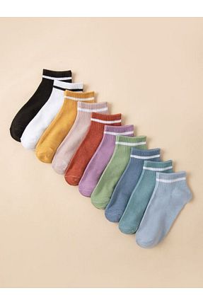 جوراب فیروزه ای زنانه پنبه ای Sky Socks - کد 896400516