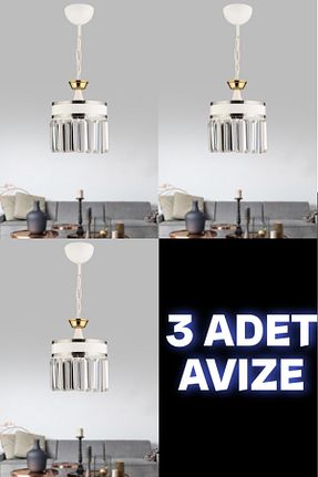 لوستر سفید فلزی KUZEY AYDINLATMA - کد 896413262