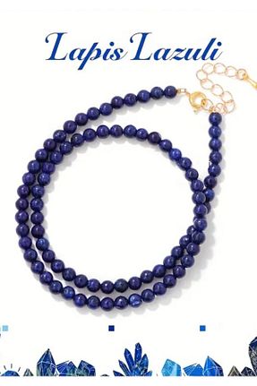 گردنبند جواهر آبی زنانه سنگ NBS Beautiful Naturel Stones - کد 896419184