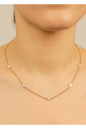 گردنبند طلا سبز زنانه 14 عیار kuyumcu nurettin - کد 896805945