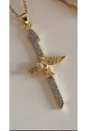 گردنبند استیل ( فولاد ) زرد زنانه استیل (فولاد) celisia - کد 896402239