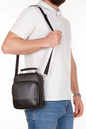 کیف دستی طوسی مردانه سایز متوسط Newish - کد 896486287