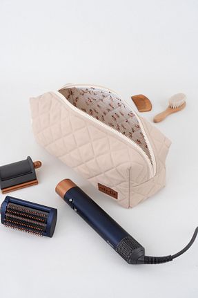 کیف پورتفوی و کلاچ بژ زنانه پارچه ای estrella paris - کد 891521104