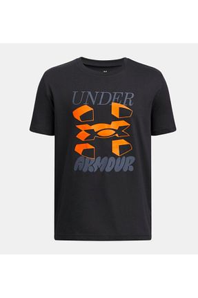 تیشرت مشکی بچه گانه یقه دوچرخه Under Armour - کد 897615484