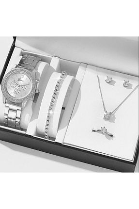 ست نقره زنانه زیرکن Melis accessory - کد 767067161