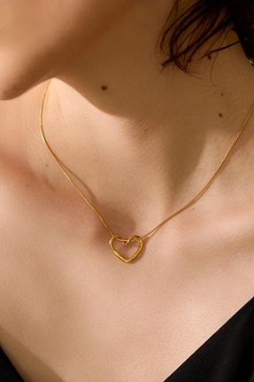 گردنبند جواهر طلائی زنانه استیل ضد زنگ New Obsessions - کد 856874214