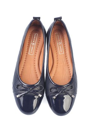 بابت سرمه ای زنانه چرم خالص KARVENSHOES - کد 896494616