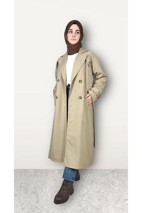 ترنچکت حجاب قهوه ای پنبه پلی استر MODA - کد 896569014