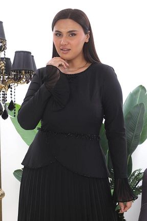 لباس مشکی زنانه سایز بزرگ MİSS DİAMOND - کد 896569216